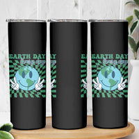 Earth Day Everyday Skinny Tumbler Smile Face Hippie Planet Anniversary