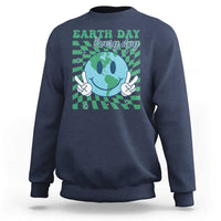 Earth Day Everyday Sweatshirt Smile Face Hippie Planet Anniversary