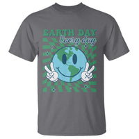 Earth Day Everyday T Shirt Smile Face Hippie Planet Anniversary