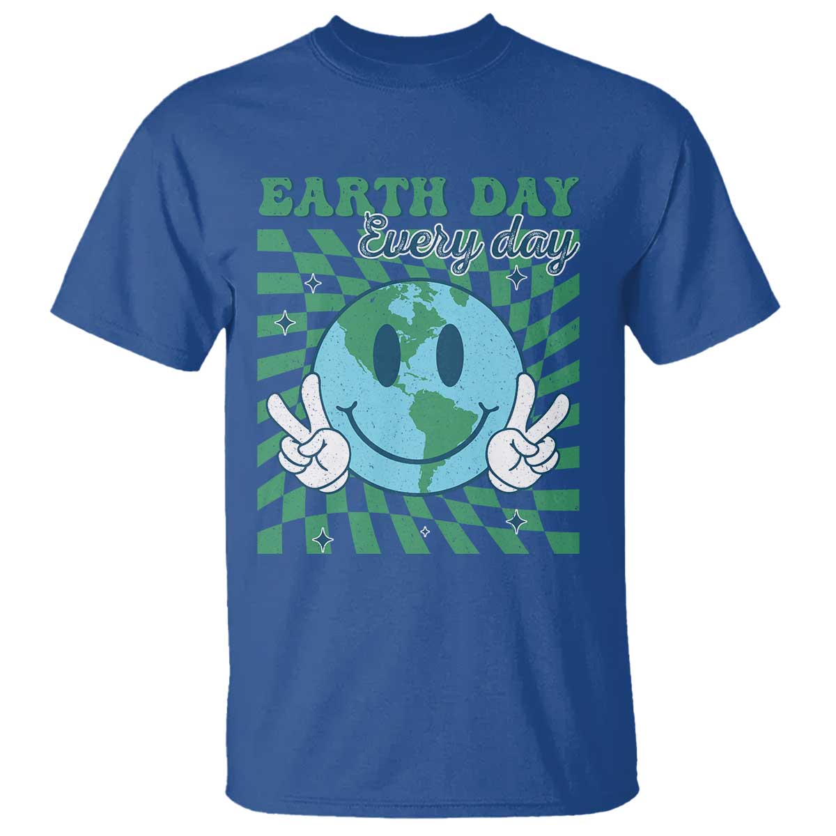 Earth Day Everyday T Shirt Smile Face Hippie Planet Anniversary