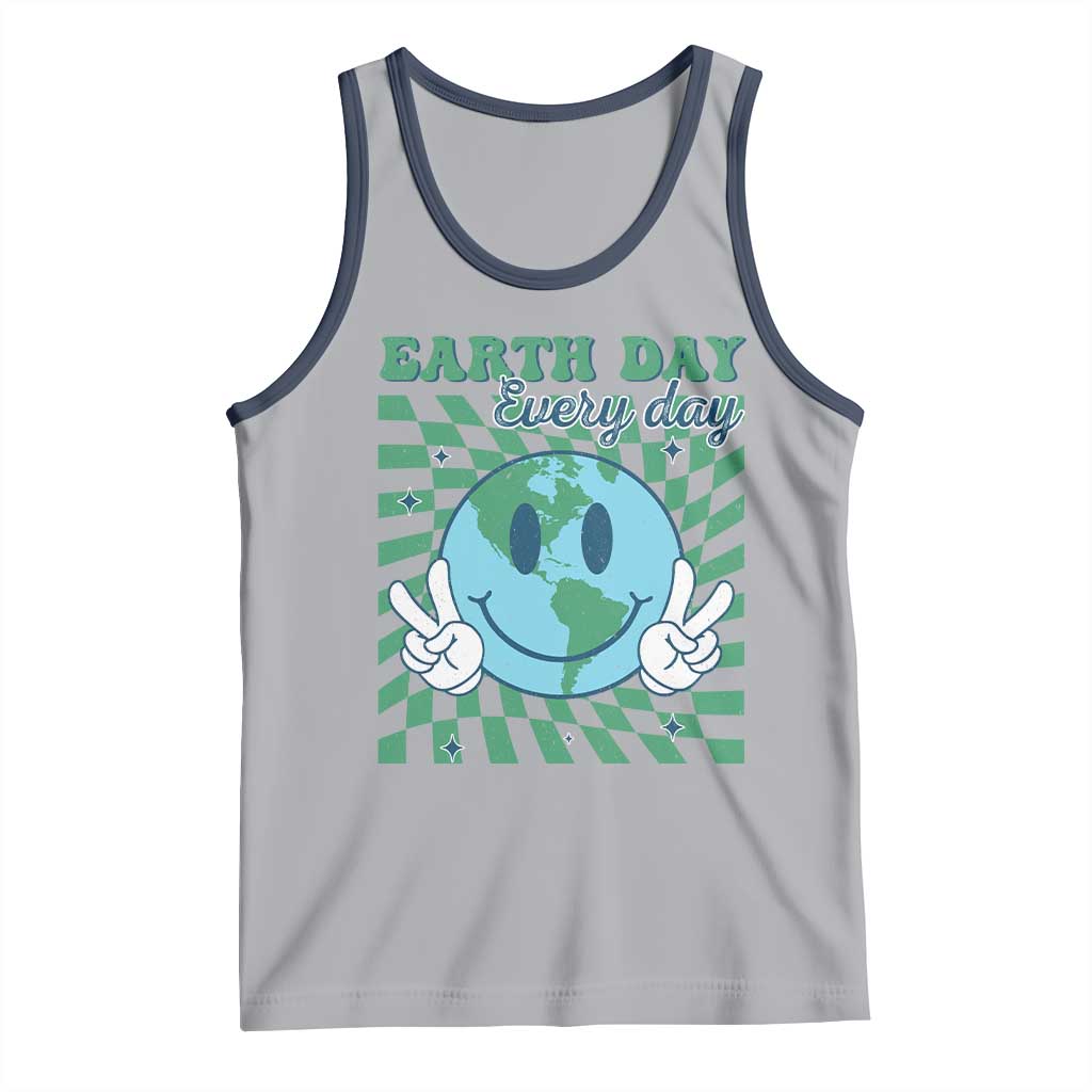 Earth Day Everyday Tank Top Smile Face Hippie Planet Anniversary