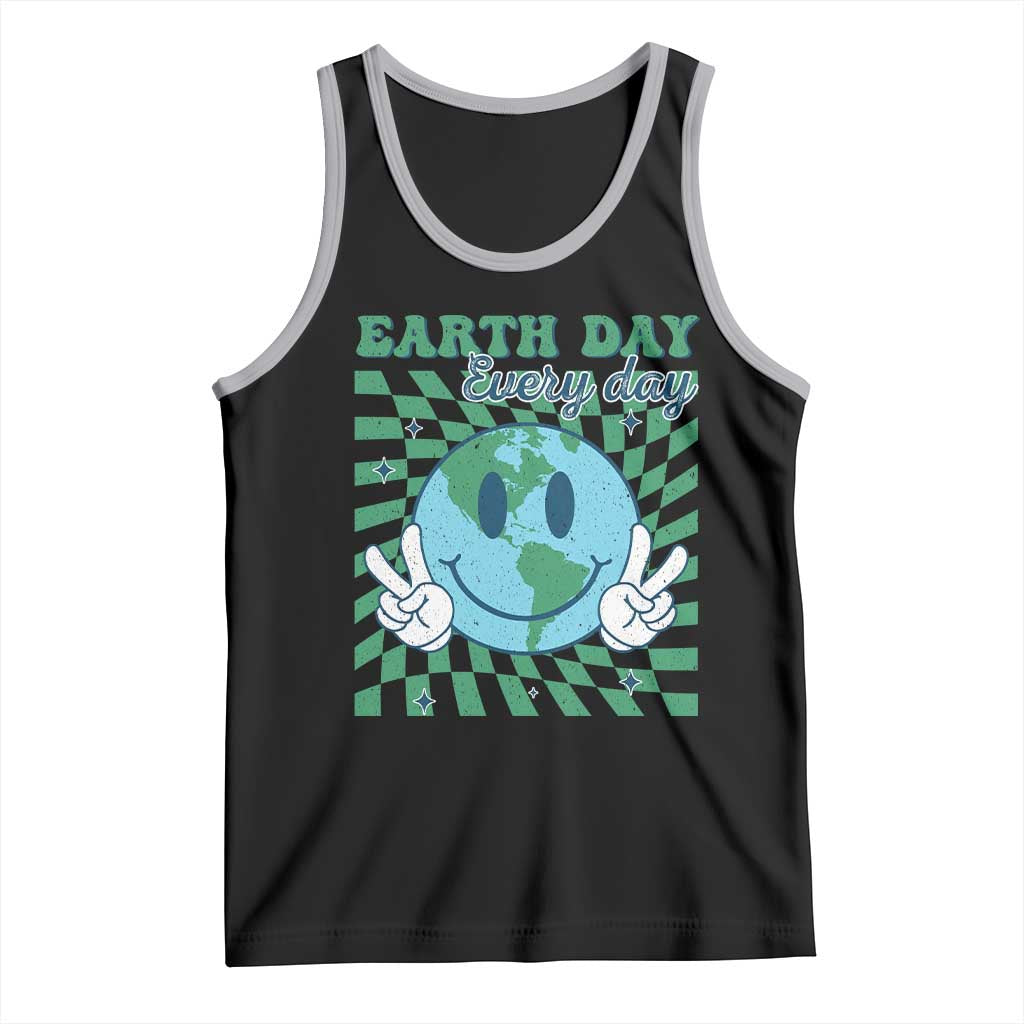 Earth Day Everyday Tank Top Smile Face Hippie Planet Anniversary