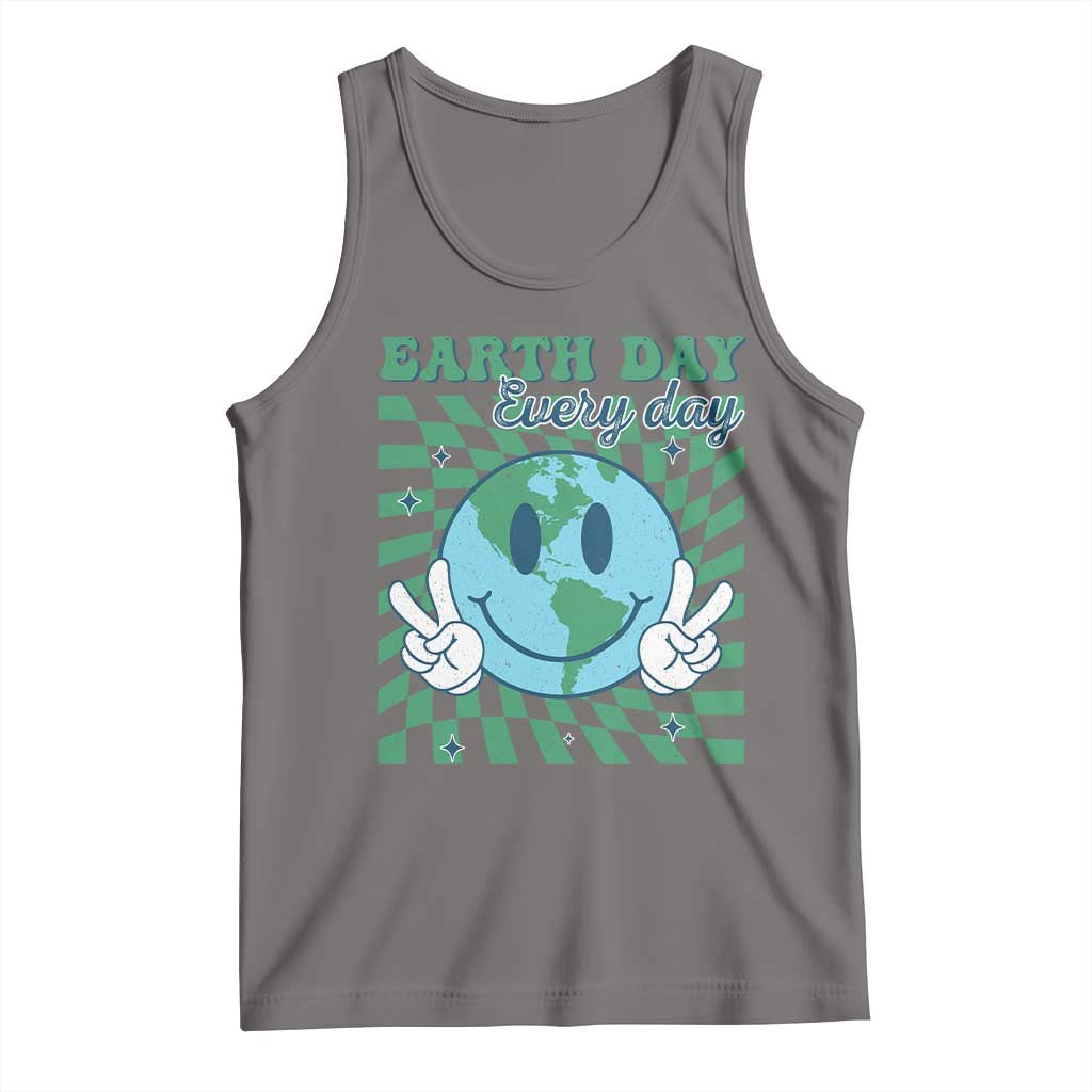 Earth Day Everyday Tank Top Smile Face Hippie Planet Anniversary