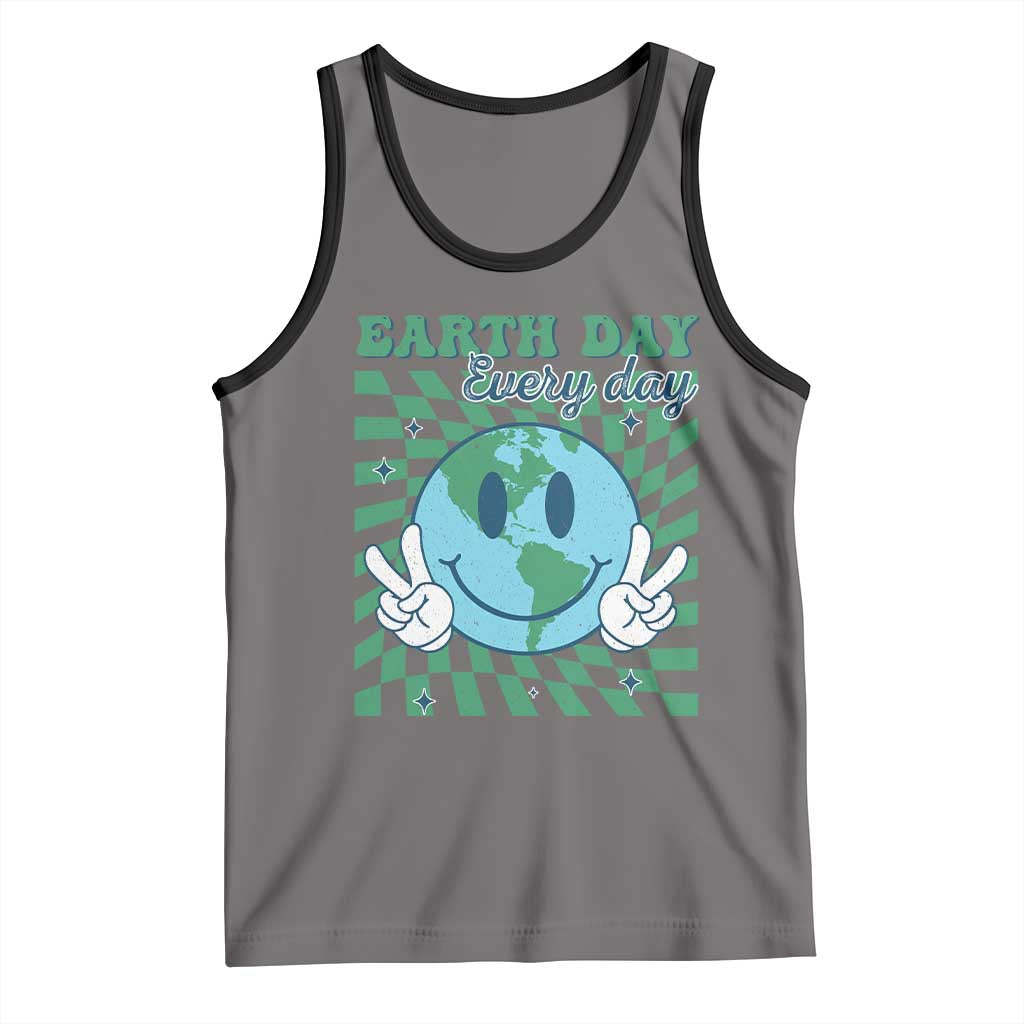 Earth Day Everyday Tank Top Smile Face Hippie Planet Anniversary