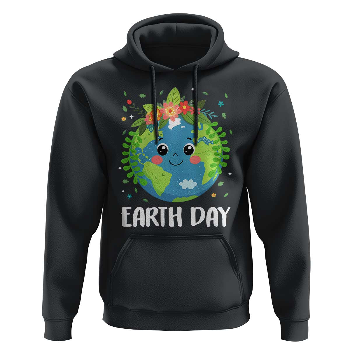 Happy Earth Day Hoodie Cute Earth With Floral