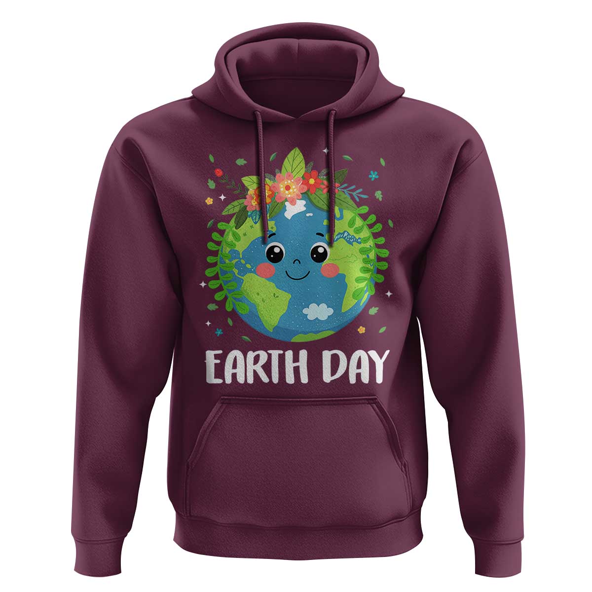Happy Earth Day Hoodie Cute Earth With Floral