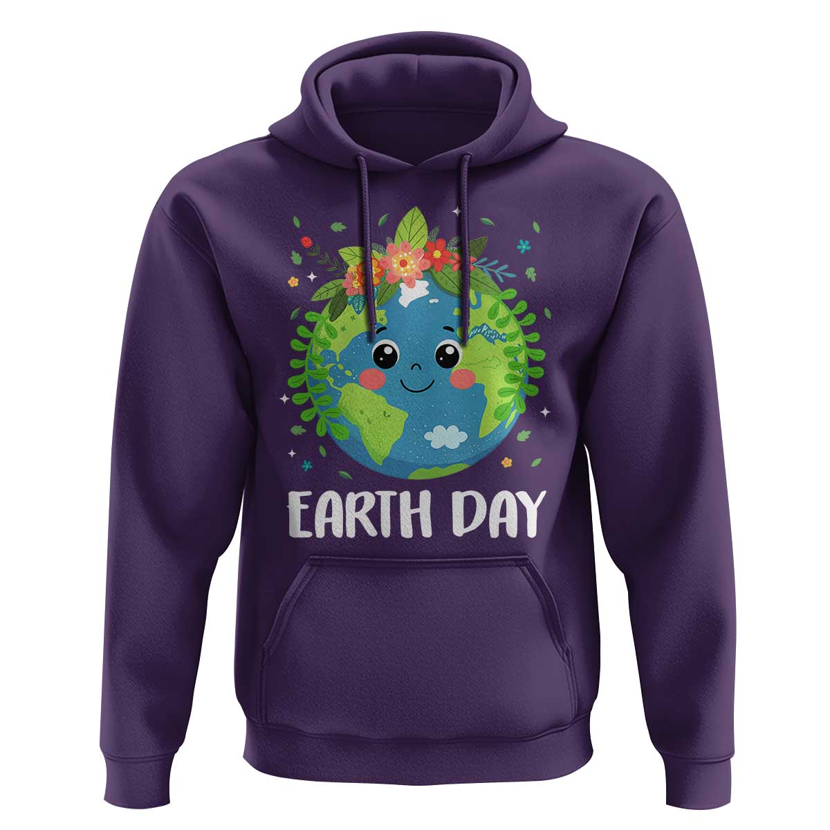 Happy Earth Day Hoodie Cute Earth With Floral