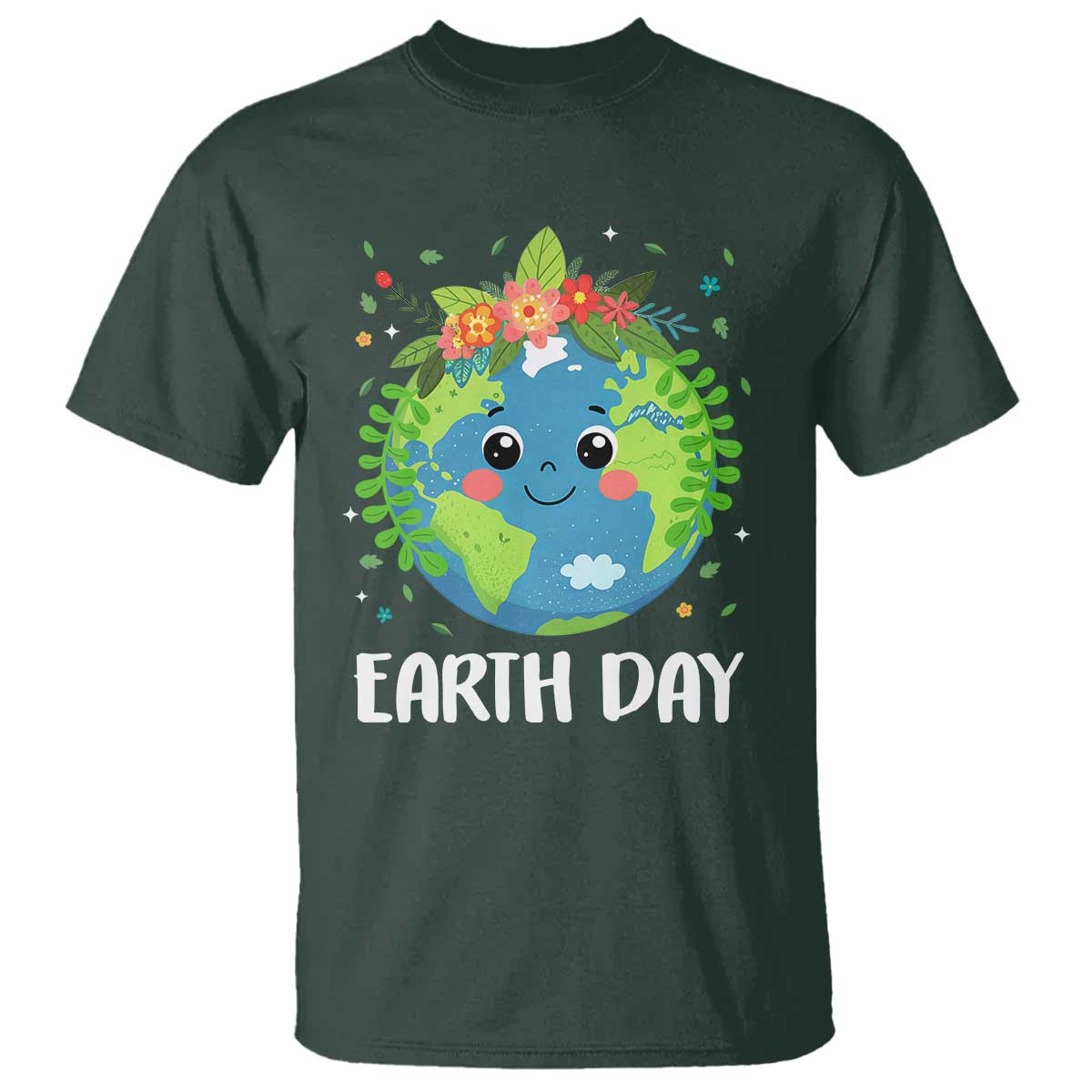 Happy Earth Day T Shirt Cute Earth With Floral