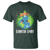 Happy Earth Day T Shirt Cute Earth With Floral