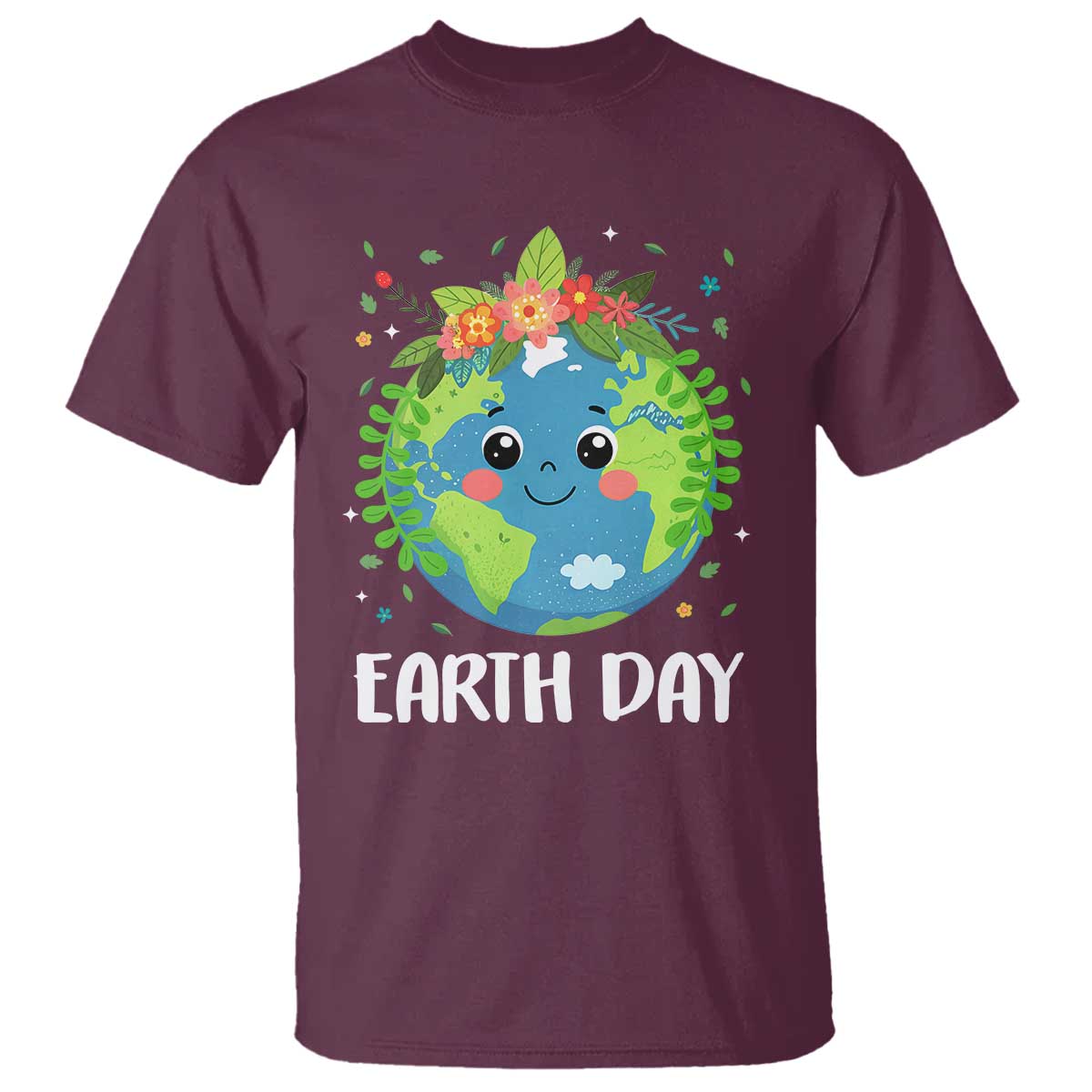 Happy Earth Day T Shirt Cute Earth With Floral