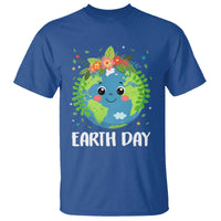 Happy Earth Day T Shirt Cute Earth With Floral