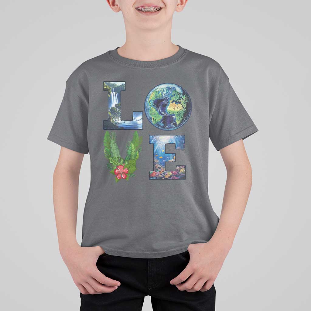 Earth Day LOVE T Shirt For Kid Planet Anniversary Everyday
