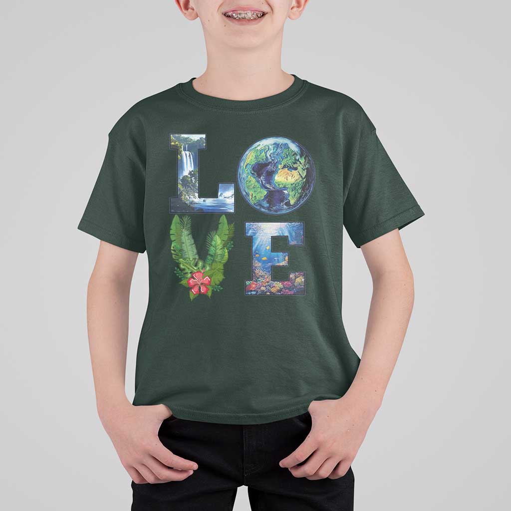 Earth Day LOVE T Shirt For Kid Planet Anniversary Everyday