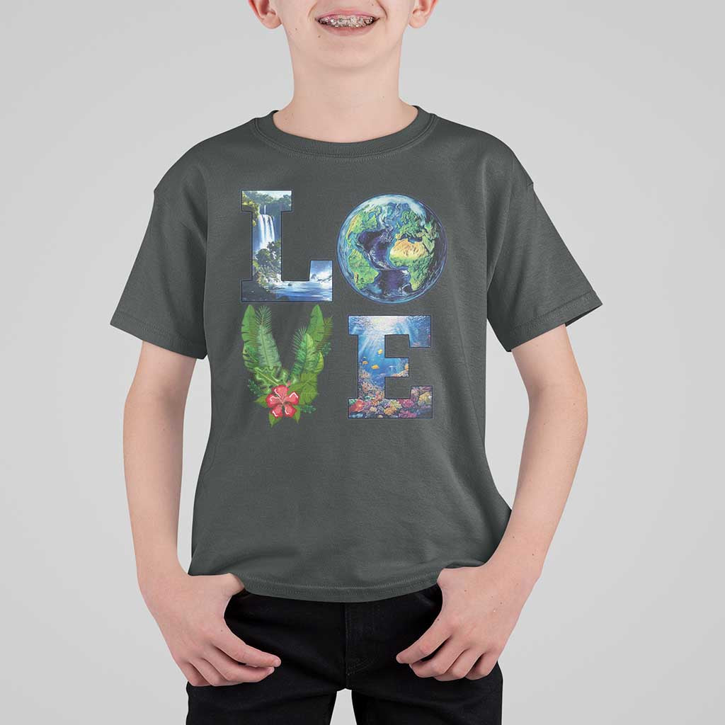 Earth Day LOVE T Shirt For Kid Planet Anniversary Everyday
