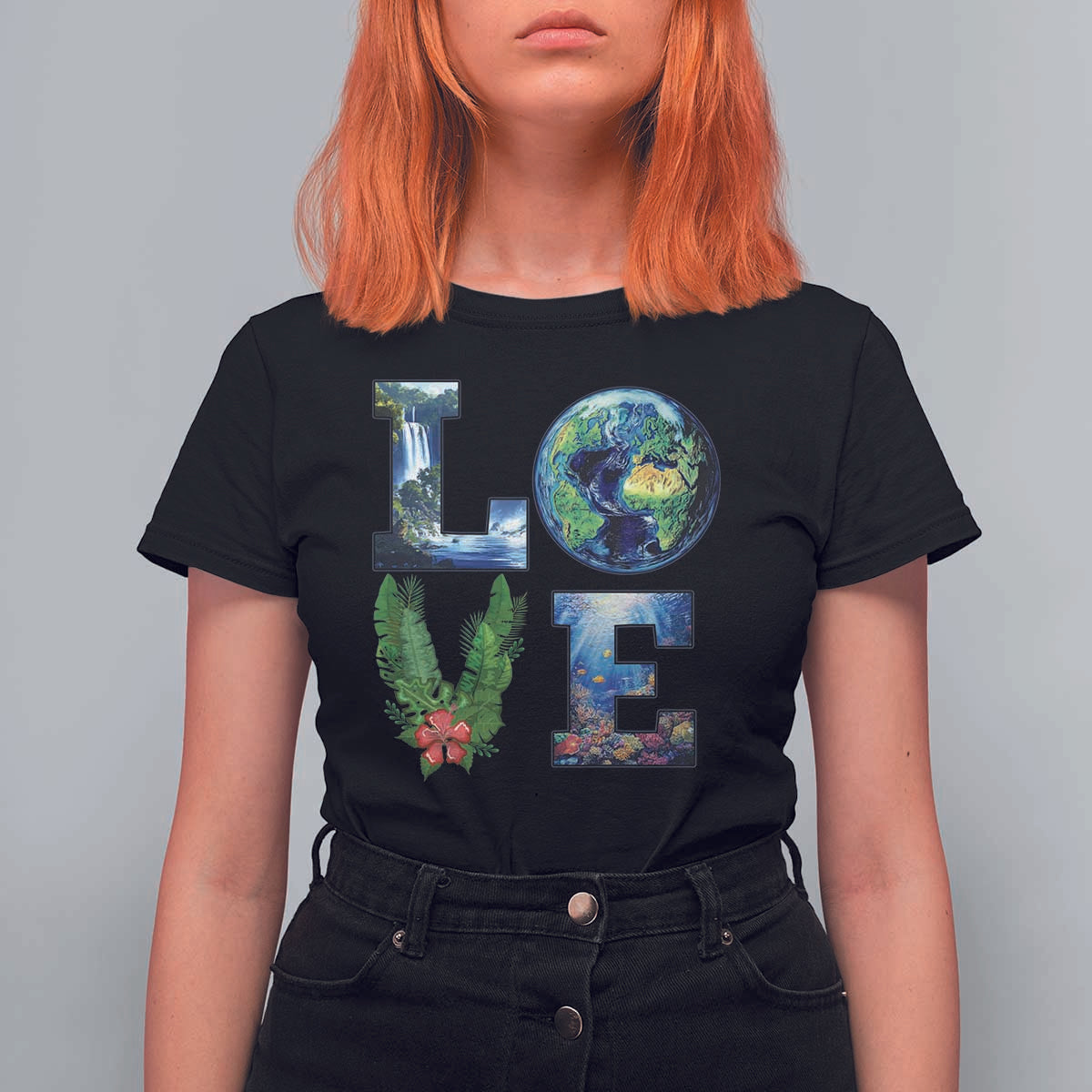 Earth Day LOVE T Shirt For Women Planet Anniversary Everyday