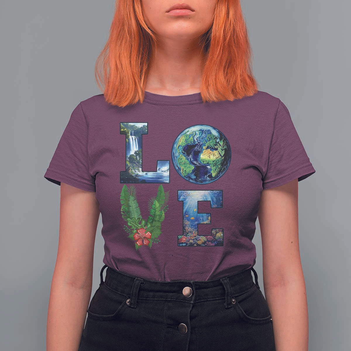 Earth Day LOVE T Shirt For Women Planet Anniversary Everyday
