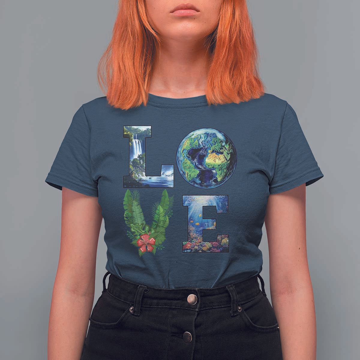 Earth Day LOVE T Shirt For Women Planet Anniversary Everyday