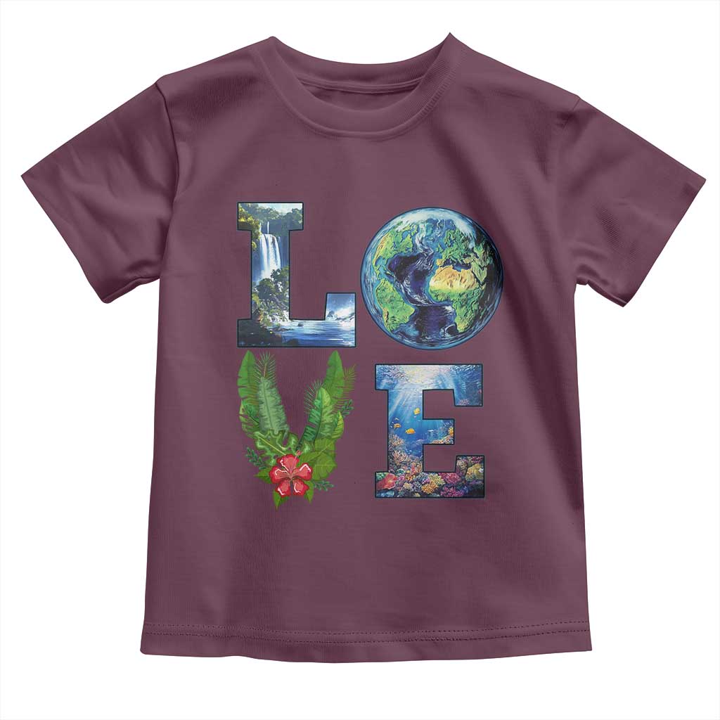 Earth Day LOVE Toddler T Shirt Planet Anniversary Everyday