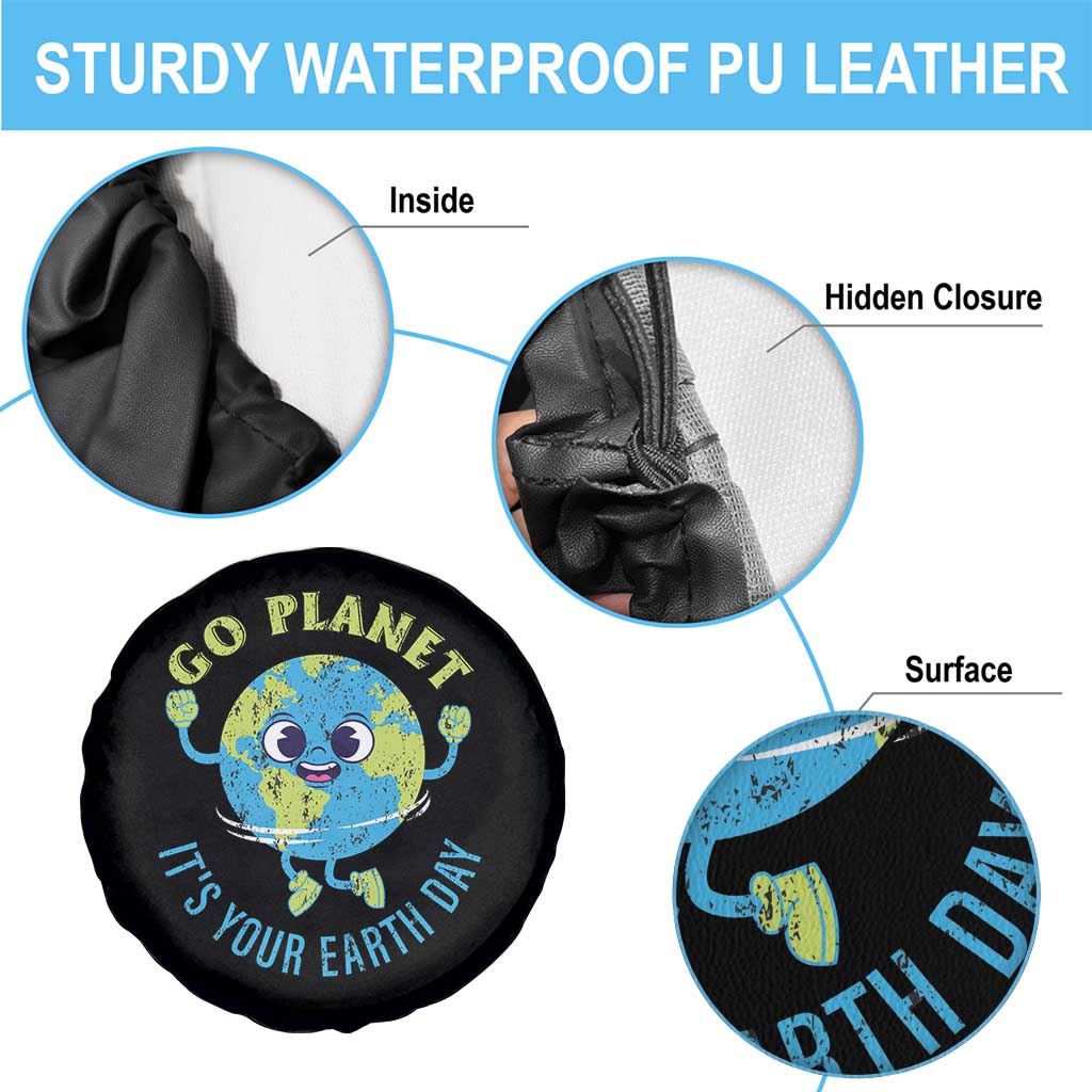 Go Planet It's Your Earth Day Spare Tire Cover