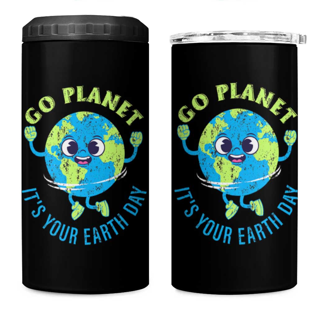 Go Planet It's Your Earth Day 4 in 1 Can Cooler Tumbler