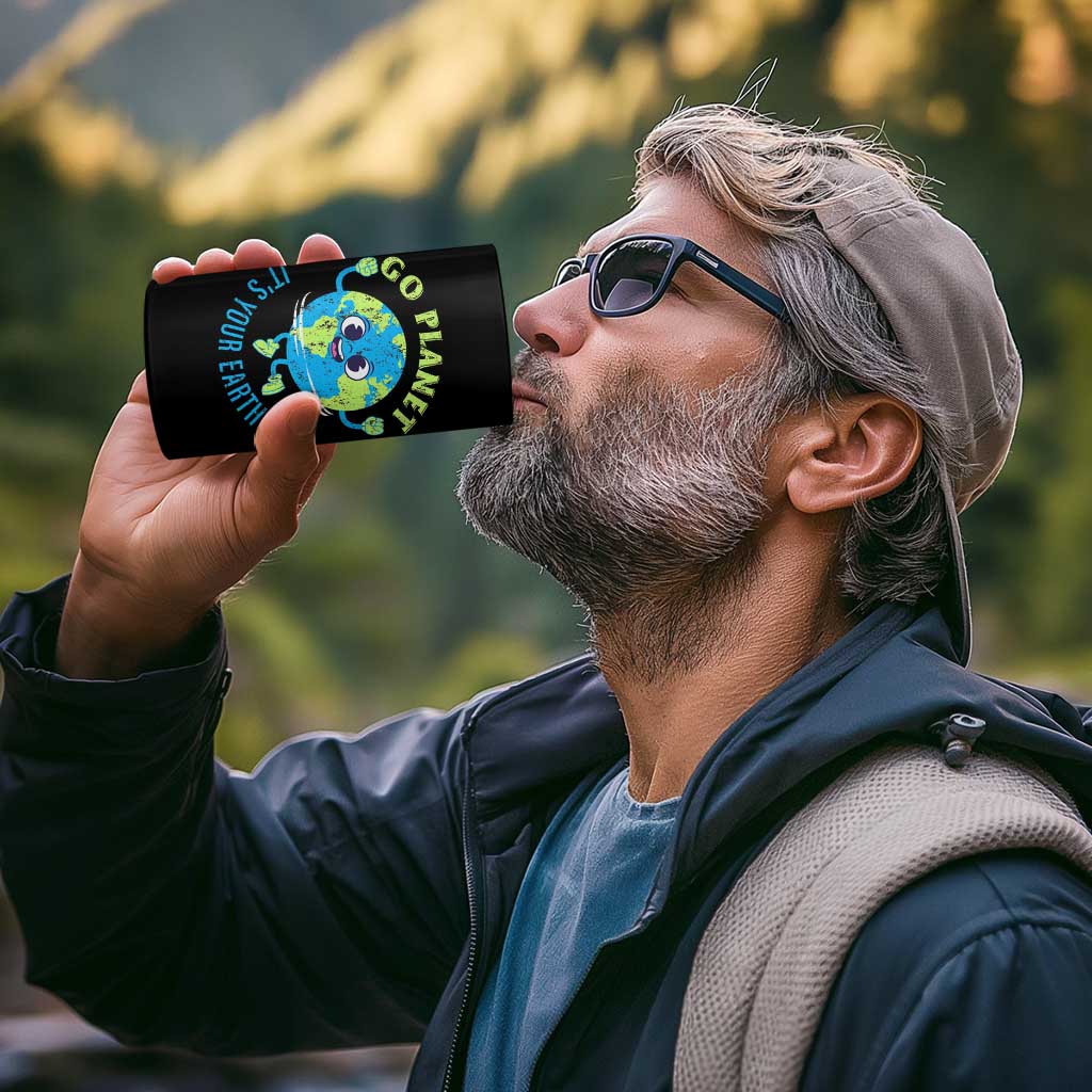 Go Planet It's Your Earth Day 4 in 1 Can Cooler Tumbler