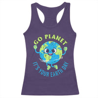 Go Planet It's Your Earth Day Racerback Tank Top