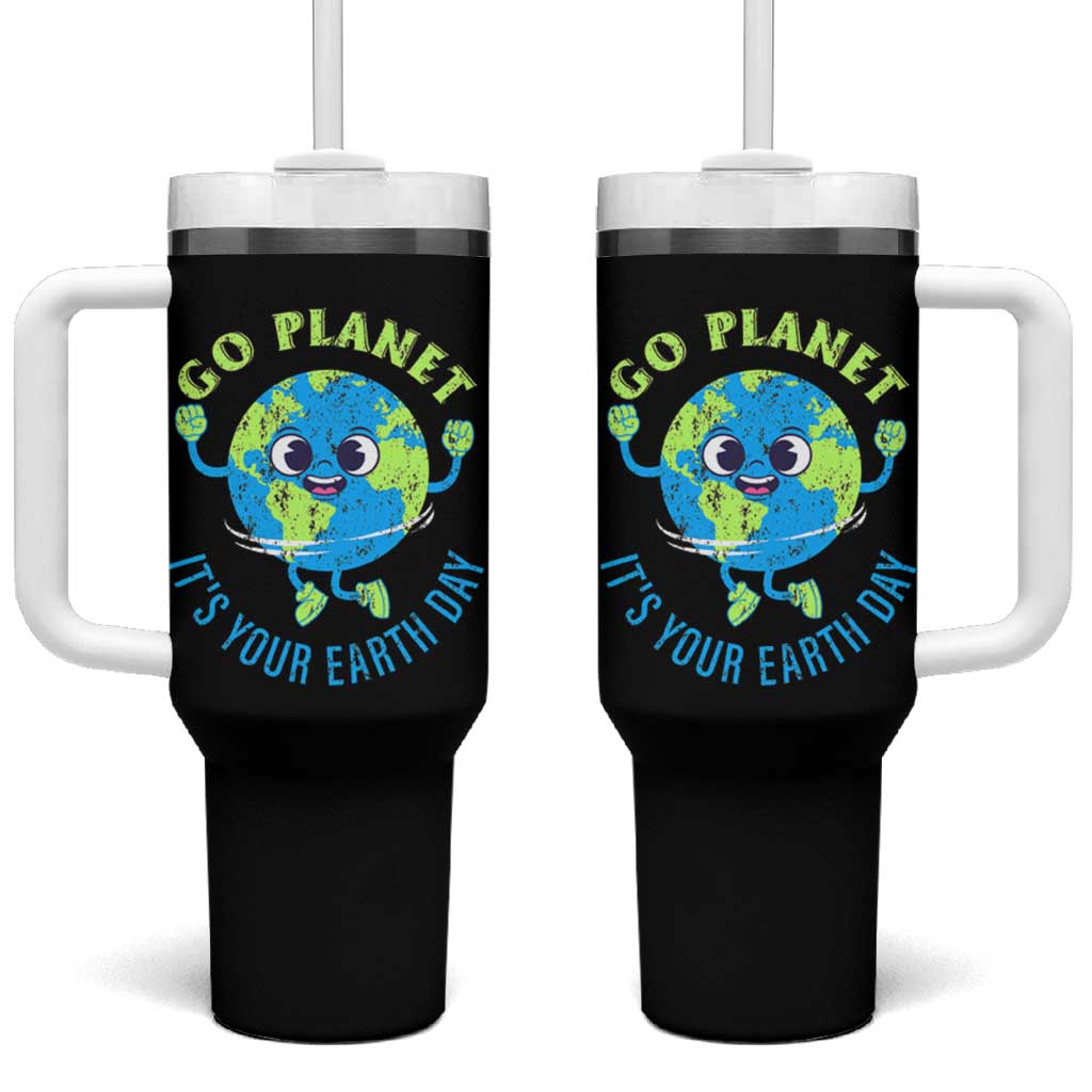 Go Planet It's Your Earth Day Tumbler With Handle