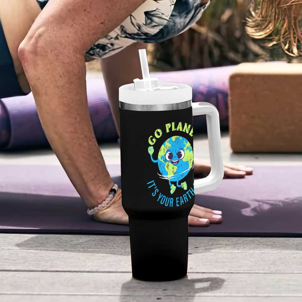 Go Planet It's Your Earth Day Tumbler With Handle