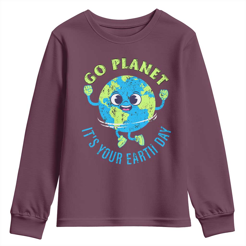 Go Planet It's Your Earth Day Youth Sweatshirt