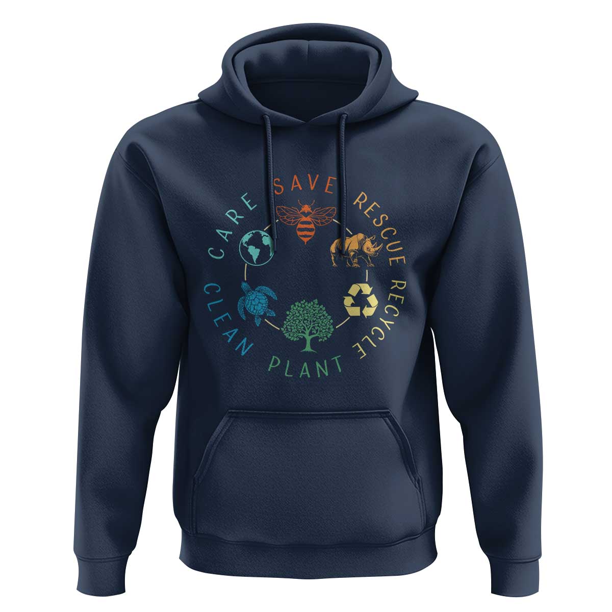 Save Bees Rescue Animals Recycle Plastic Hoodie Earth Day Protect The Environment