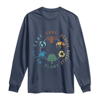 Save Bees Rescue Animals Recycle Plastic Long Sleeve Shirt Earth Day Protect The Environment