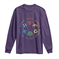 Save Bees Rescue Animals Recycle Plastic Long Sleeve Shirt Earth Day Protect The Environment