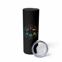 Save Bees Rescue Animals Recycle Plastic Skinny Tumbler Earth Day Protect The Environment