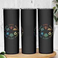 Save Bees Rescue Animals Recycle Plastic Skinny Tumbler Earth Day Protect The Environment
