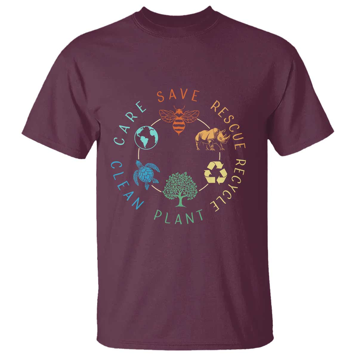 Save Bees Rescue Animals Recycle Plastic T Shirt Earth Day Protect The Environment
