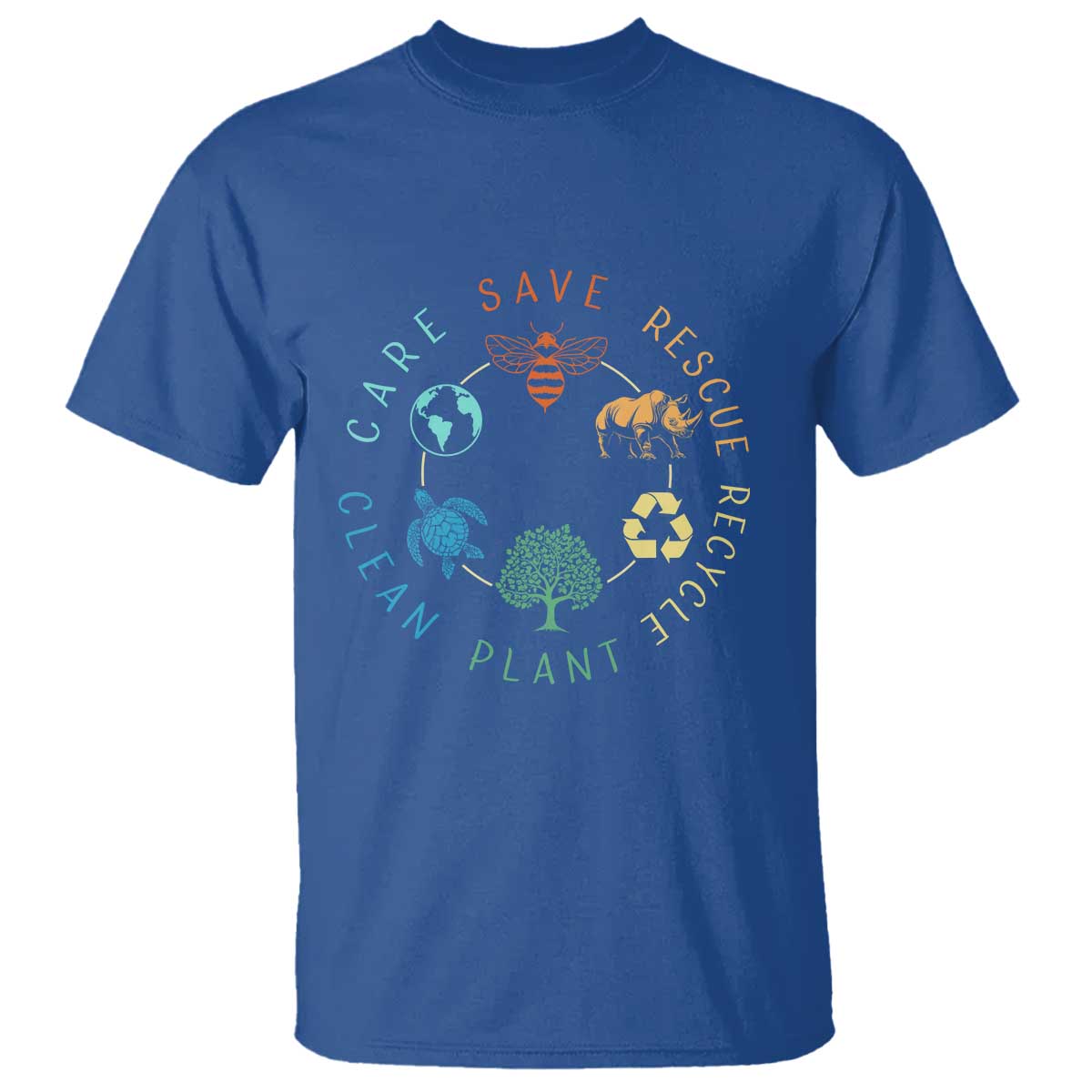 Save Bees Rescue Animals Recycle Plastic T Shirt Earth Day Protect The Environment
