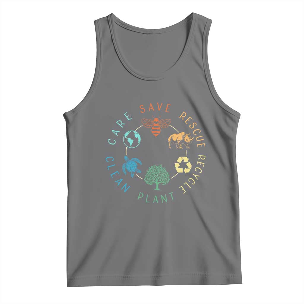 Save Bees Rescue Animals Recycle Plastic Tank Top Earth Day Protect The Environment