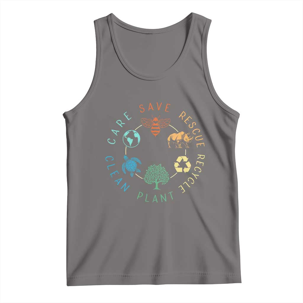 Save Bees Rescue Animals Recycle Plastic Tank Top Earth Day Protect The Environment