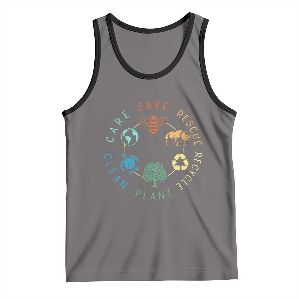 Save Bees Rescue Animals Recycle Plastic Tank Top Earth Day Protect The Environment