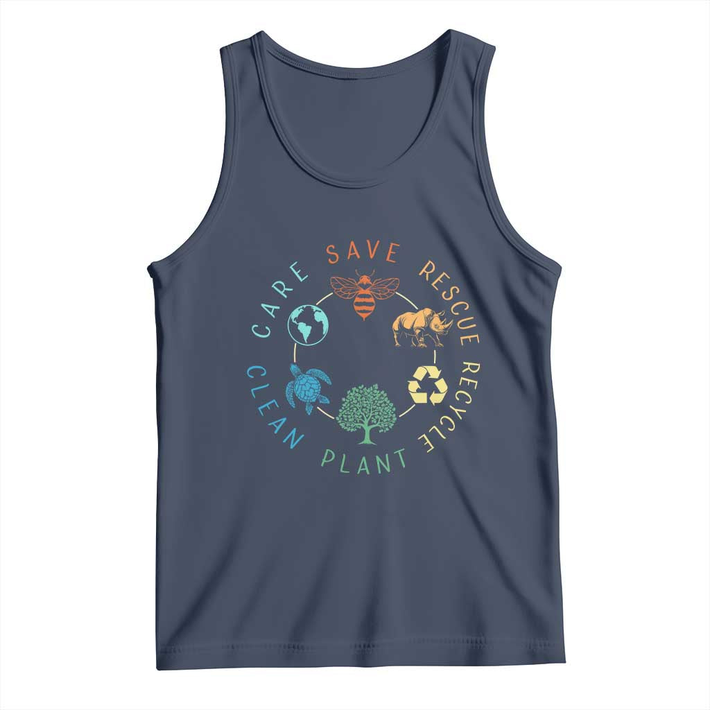 Save Bees Rescue Animals Recycle Plastic Tank Top Earth Day Protect The Environment
