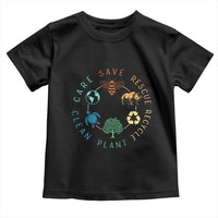 Save Bees Rescue Animals Recycle Plastic Toddler T Shirt Earth Day Protect The Environment