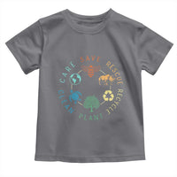 Save Bees Rescue Animals Recycle Plastic Toddler T Shirt Earth Day Protect The Environment