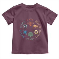 Save Bees Rescue Animals Recycle Plastic Toddler T Shirt Earth Day Protect The Environment