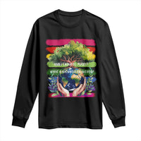 Earth Day Long Sleeve Shirt And I Think To Myself What A Wonderful World Rainbow