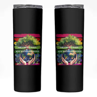 Earth Day Skinny Tumbler And I Think To Myself What A Wonderful World Rainbow