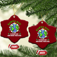 Earth Day Is Every Day Ceramic Ornament Now More Than Ever - Wonder Print Shop
