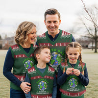 Earth Day Is Every Day V-Neck Knit Sweater Vest Now More Than Ever - Wonder Print Shop