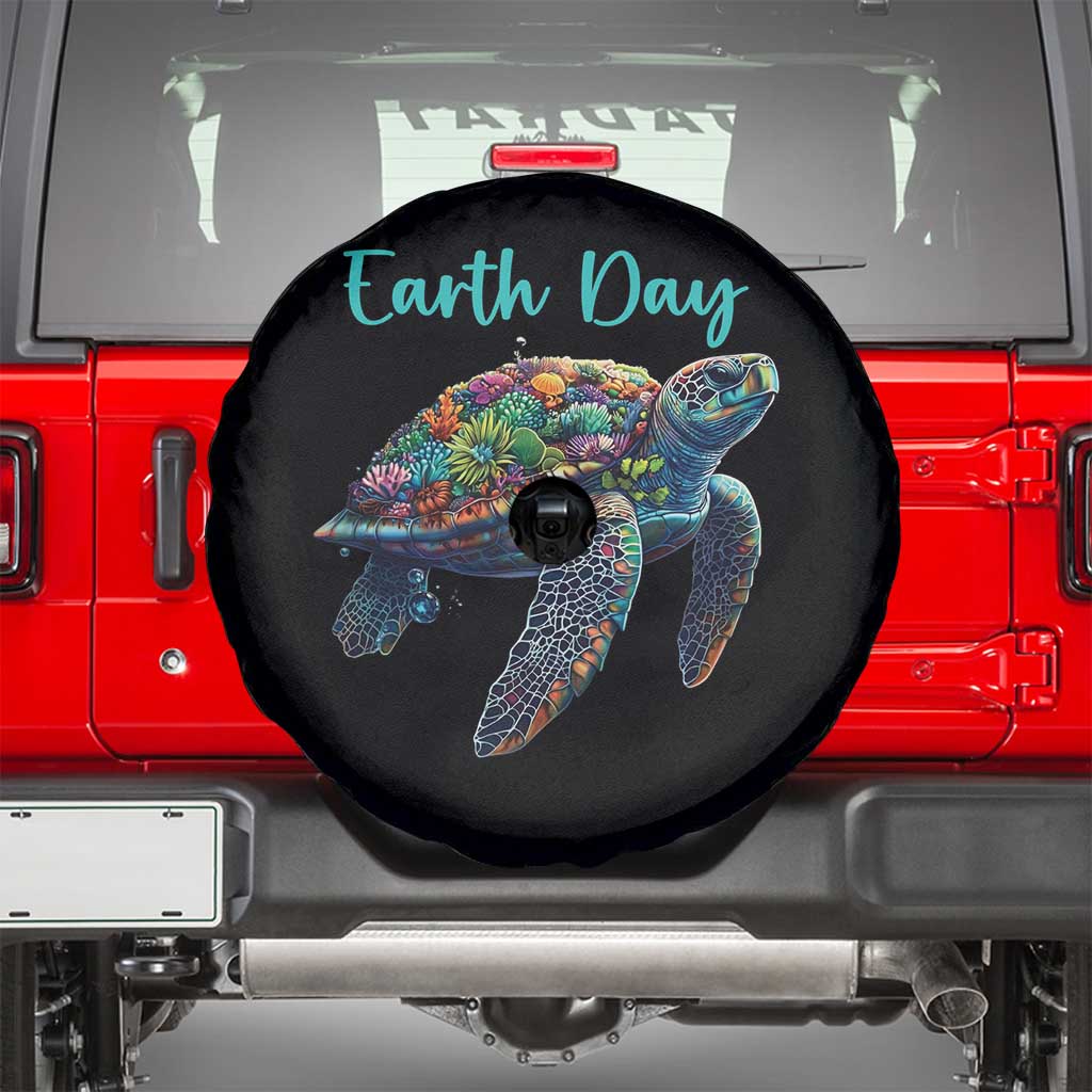 Sea Turtle Earth Day Spare Tire Cover Save The Earth