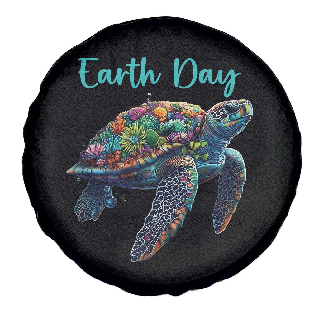 Sea Turtle Earth Day Spare Tire Cover Save The Earth