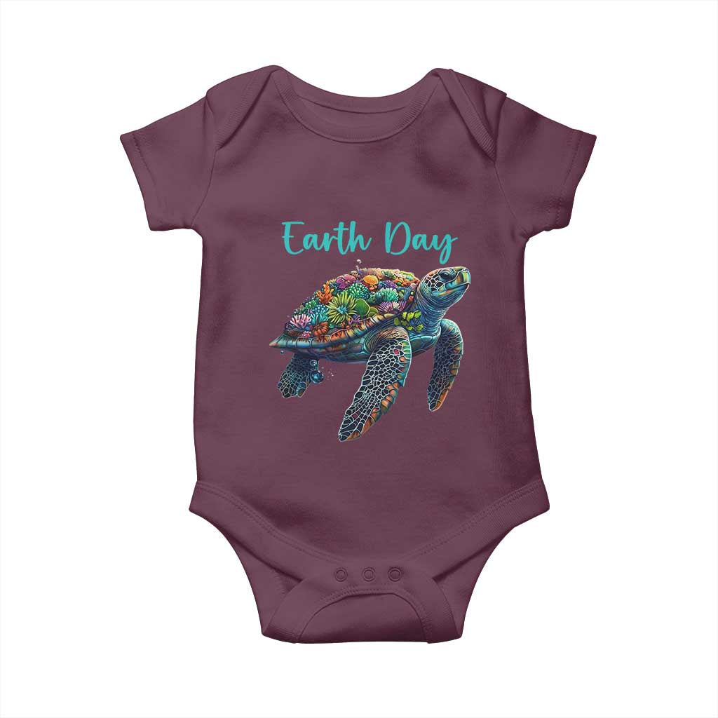 Sea Turtle Earth Day Baby Onesie Save The Earth